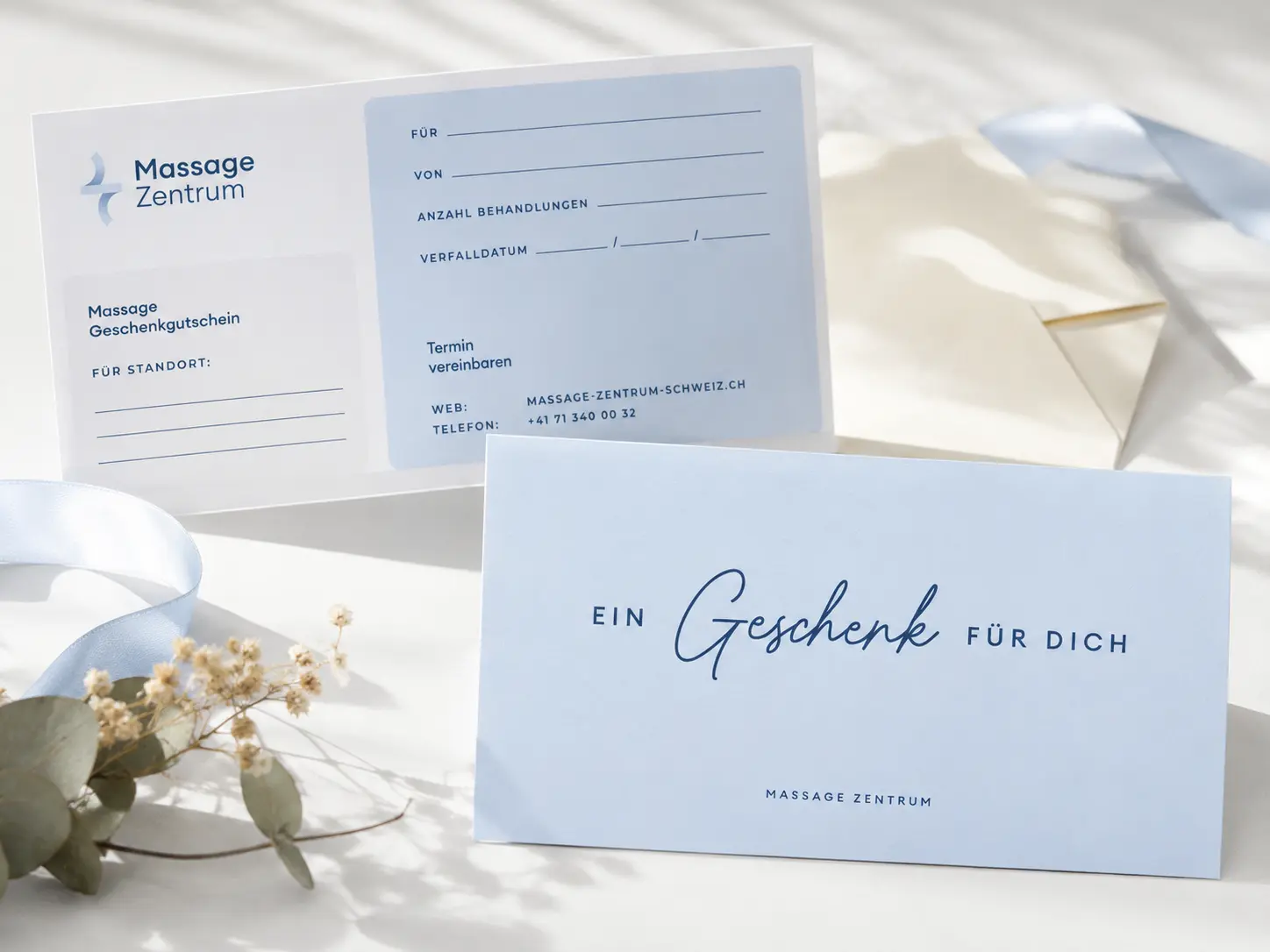 Massage-Gutschein für eine Behandlung im Massage Zentrum Niederhasli